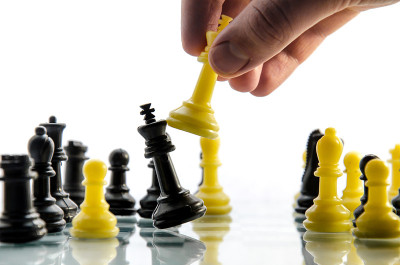 下象棋的人赢了黑棋