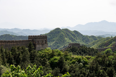 中国湖北的长城，中国的金山岭