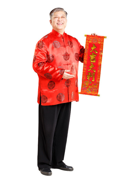 中国老人用普通话的手势
