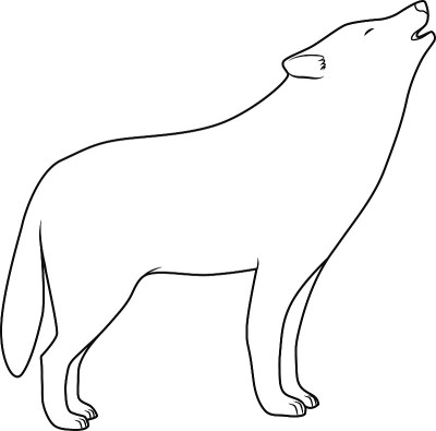 狼轮廓