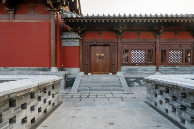 中国古代建筑古堡太原，山西，中国