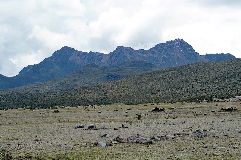 科托帕西火山公园的荒凉景观