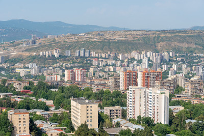 第比利斯市的住宅楼