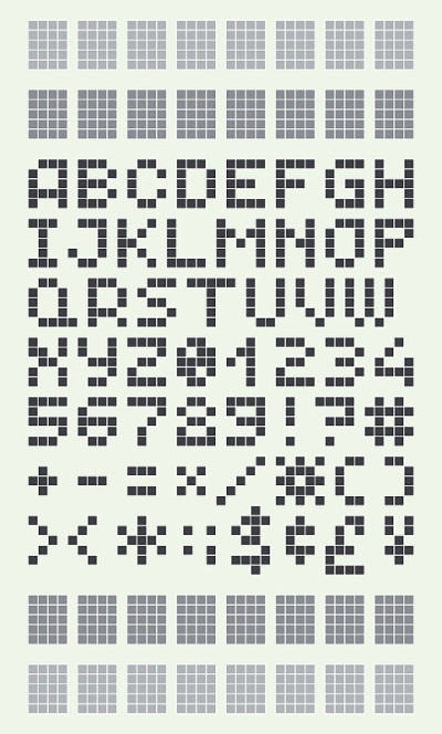 像素字体。
