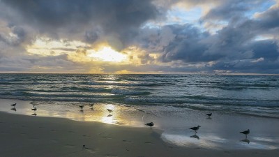 加勒比海的日出