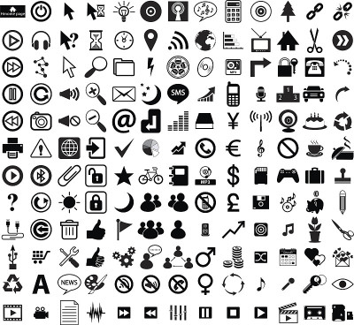 internet icon set