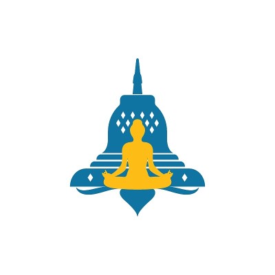冥想标志模板矢量图标