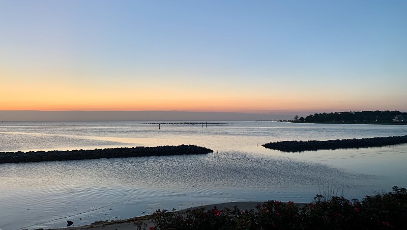 东部海岸的日落