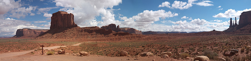 纪念碑山谷的全景