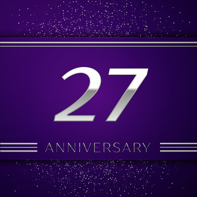 Realistic Twenty seven Years Anniversary Celebrati