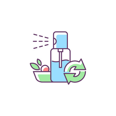 色拉油重新填充RGB颜色图标