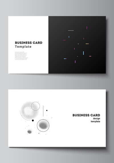 Vector layout of two creative business cards desig