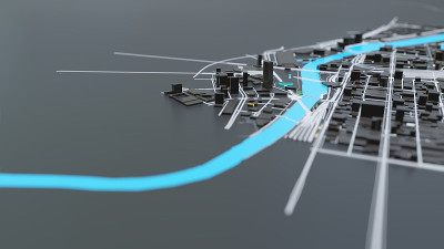 3D未来城市建筑