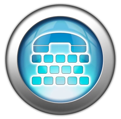 图标，按钮，象形图电话打字机