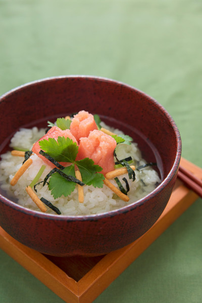 日本料理:鳕鱼子茶煮米饭