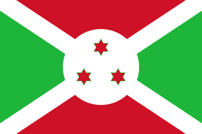 Burundi national flag graphics design.