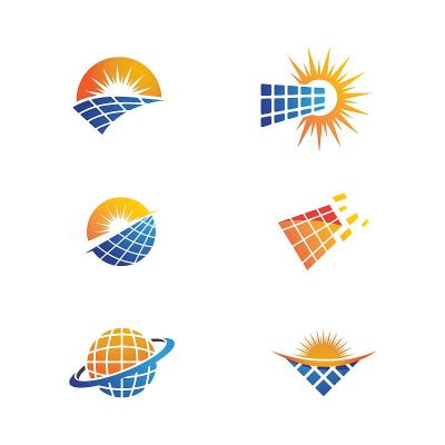 太阳能矢量图标插图