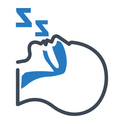 睡眠呼吸暂停或睡眠图标