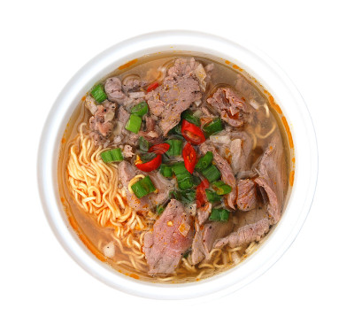 米粉，白面肉汤
