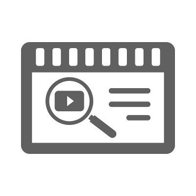 搜索视频图标/灰色向量