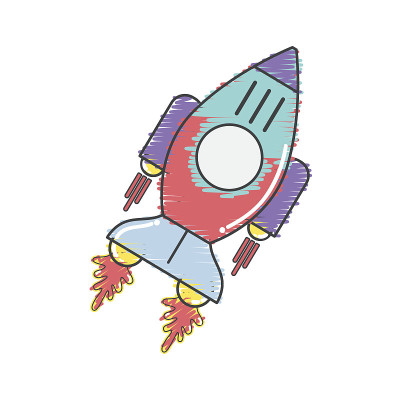 太空火箭星系天空旅行