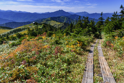 上狭武山和横竹山的山路