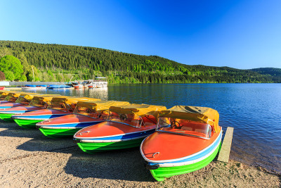 黑森林里的Titisee Neustadt湖。