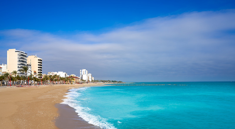 Vinaroz Playa del Forti海滩在Castellon