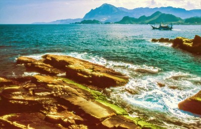 台湾海岸风光，基隆海岸线