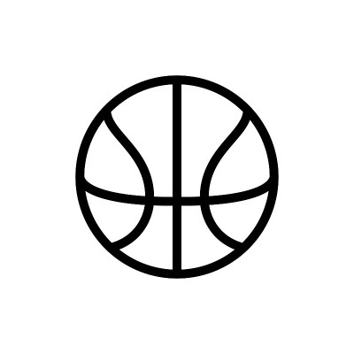 篮球图标线条艺术设计