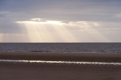 海滩的Amrum