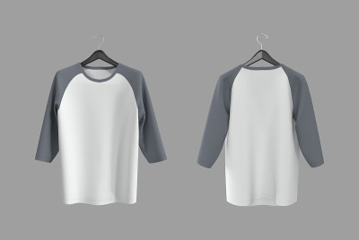半袖raglan t恤模型