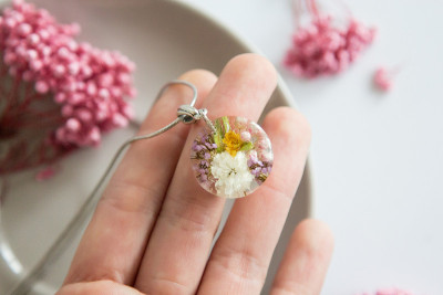 真花环氧树脂，珠宝
