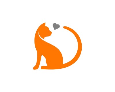 猫爱标志向量