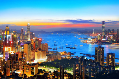 香港的日落