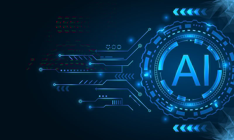 Artificial Intelligence with HUD Elements. AI and 