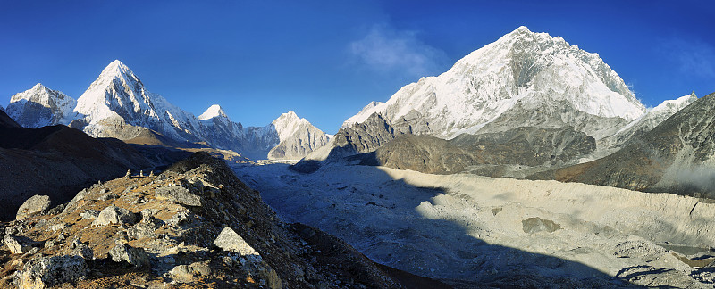 Pumori, Nuptse和Lhotse峰，尼泊尔