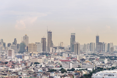 曼谷的城市景观，泰国