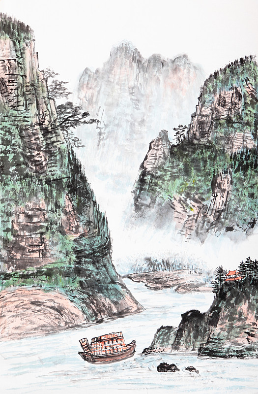 国画、山水画