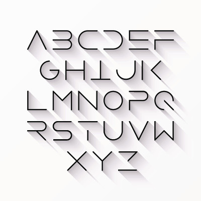 细线字体
