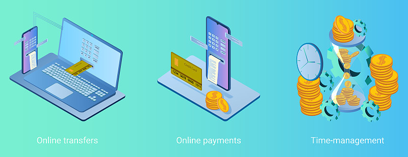 Online transfers,online payments,time management