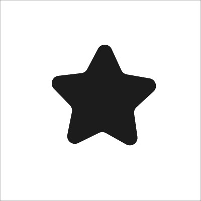 Silhouette of star. Flat style icon