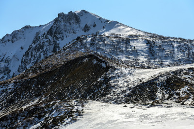 Mt.Bandaisan在春天