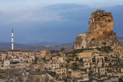Ortahisar城堡，卡帕多西亚，土耳其