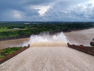 涡轮机-伊泰普大坝-水电站- Foz do Iguaçu, Paraná，巴西