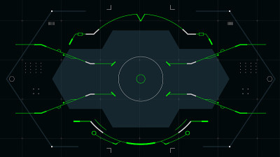Futuristic viewfinder for the hud interface.