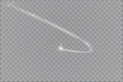 光辉光效果星星爆发与孤立的亮点在透明的背景