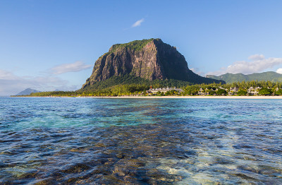 Le Morne Brabant毛里求斯，大海全景