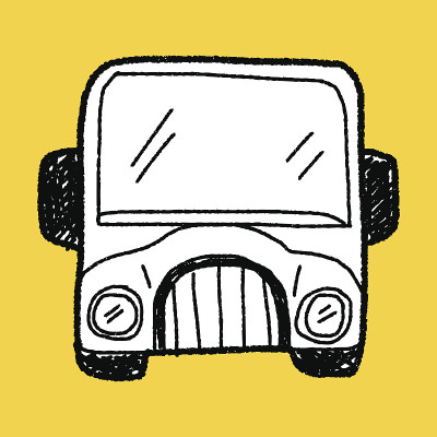 公共汽车涂鸦