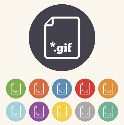 文件GIF符号图标。下载图像文件。